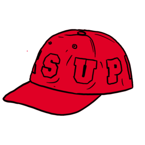 Supreme Spellout 6-Panel Rood