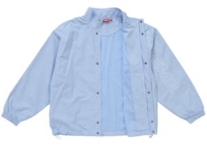 Supreme Spellout Embroidered Ripstop Track Jacket Light Blauw