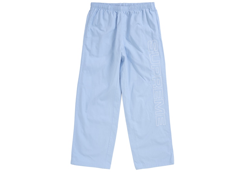 Supreme Spellout Embroidered Ripstop Track Pant Blauw