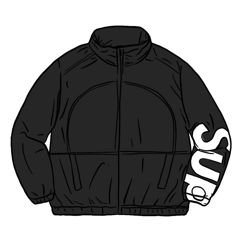 Supreme Spellout Track Jacket Zwart