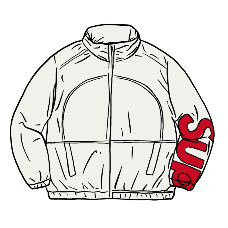 Supreme Spellout Track Jacket Wit