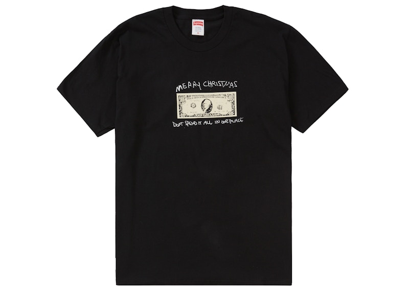 Supreme Spend It Tee Zwart