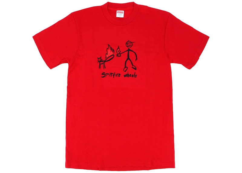 Supreme Spitfire Cat T-Shirt Rood
