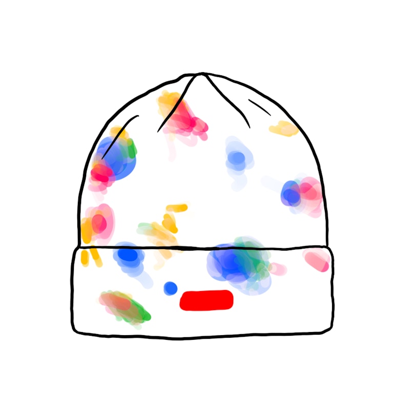 Supreme Splatter Dyed Beanie Wit