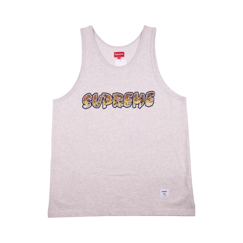 Supreme Splatter Tank Top Ash Grijs