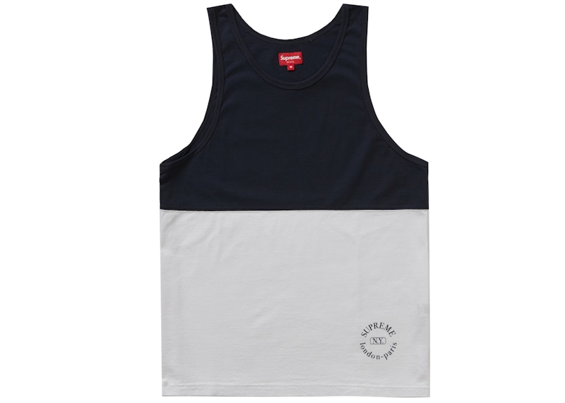 Supreme Split Tank Top Blauw