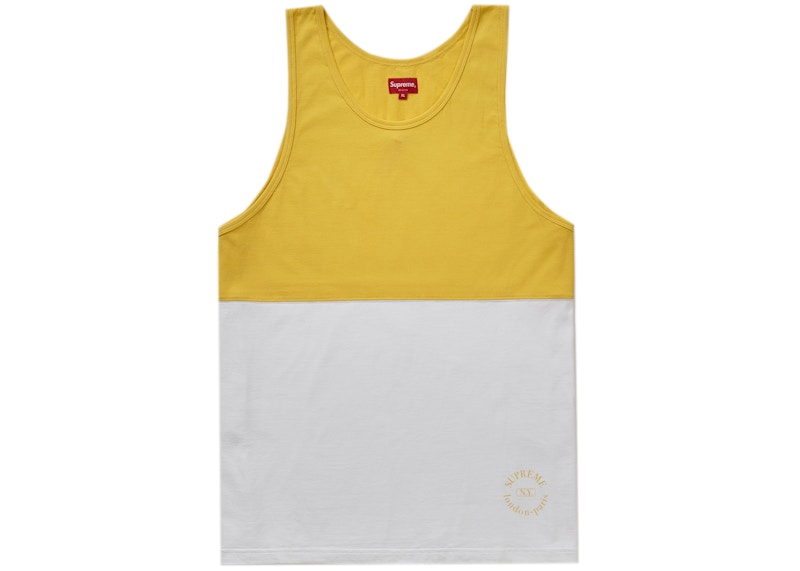 Supreme Split Tank Top Geel