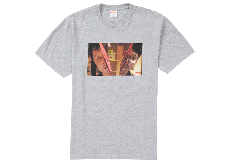 Supreme Split Tee Heather Grijs
