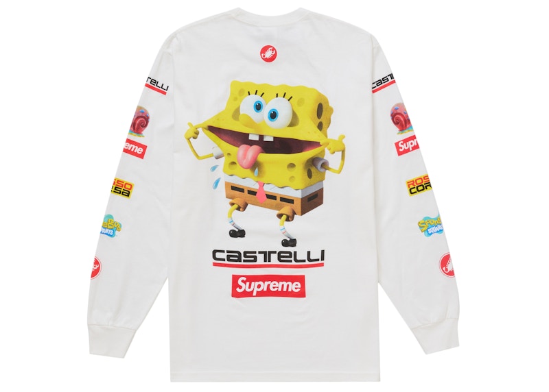 Supreme SpongeBob/Castelli Racing /S Tee Wit