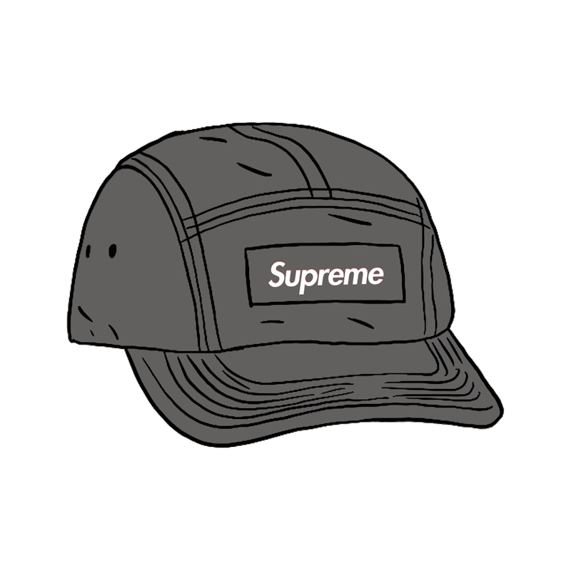 Supreme Spray Canvas Camp Cap Zwart