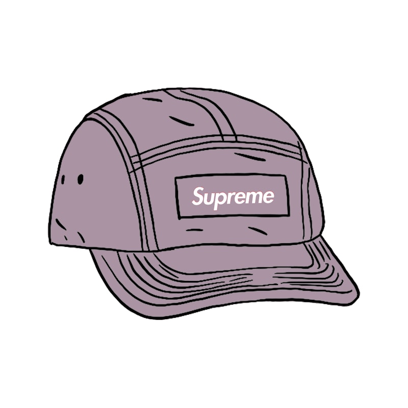 Supreme Spray Canvas Camp Cap Paars