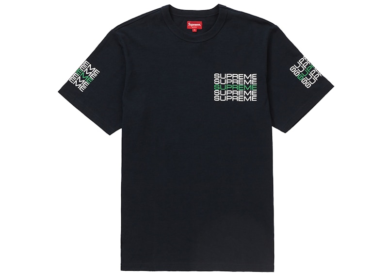 Supreme Stack Logo Tee Blauw