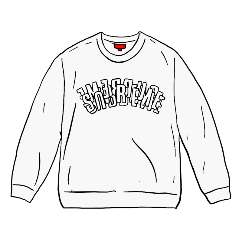 Supreme Stacked Crewneck Wit