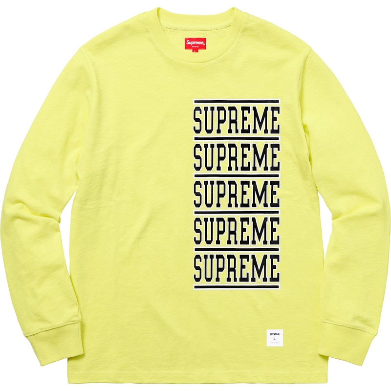 Supreme Stacked L/S Top Lemon