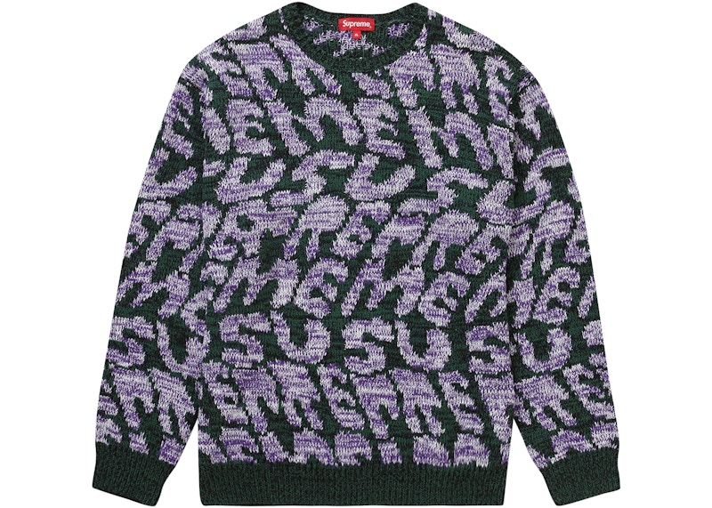 Supreme Stacked Sweater Groen