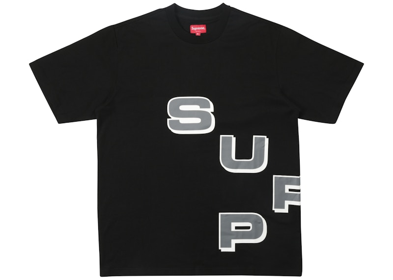 Supreme Stagger Tee Zwart