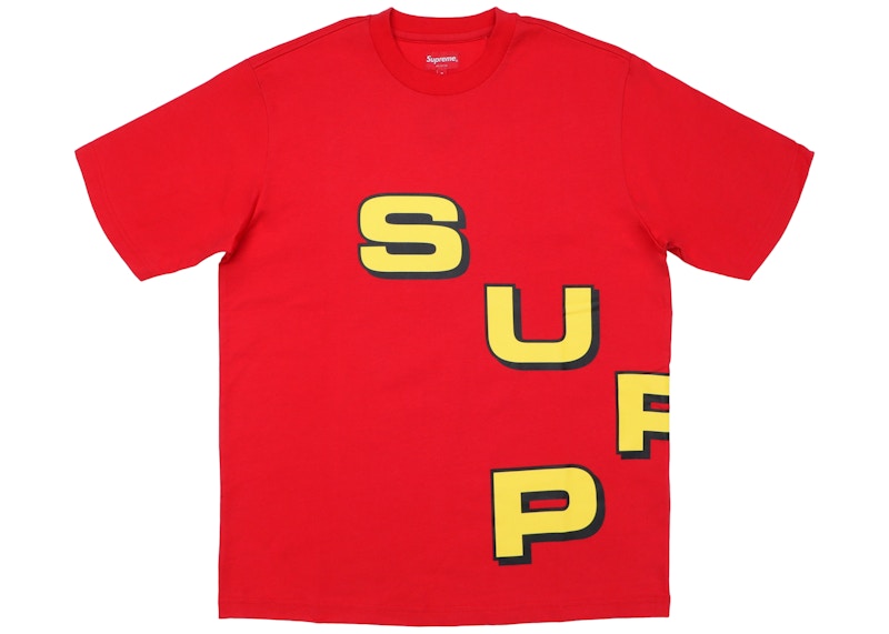 Supreme Stagger Tee Rood