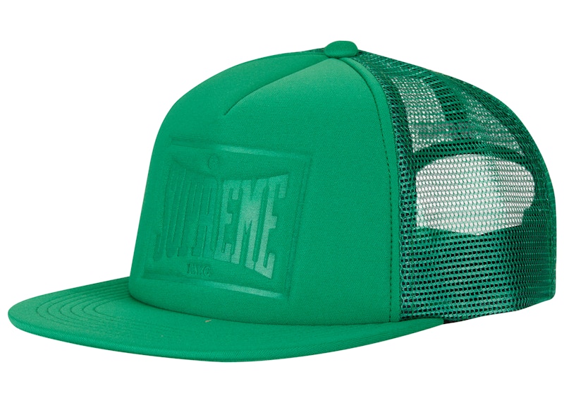 Supreme Stamped Mesh Back 5-Panel Groen