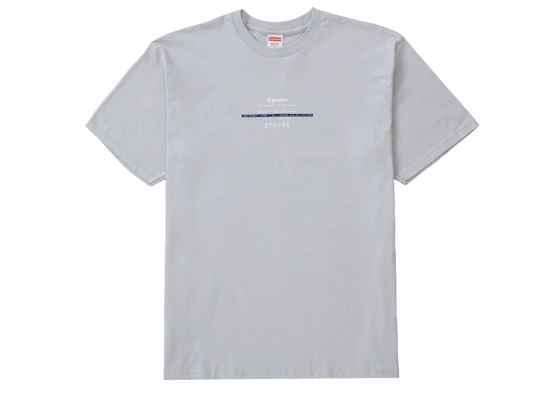 Supreme Standard Tee Cement Grijs
