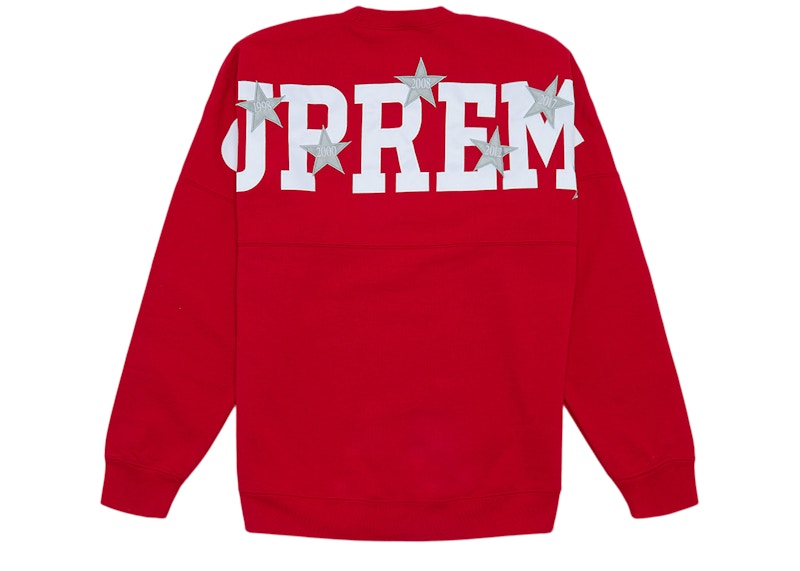 Supreme Stars Crewneck Rood