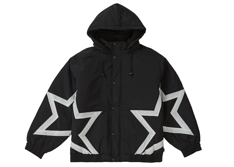 Supreme Stars Puffy Jacket Zwart