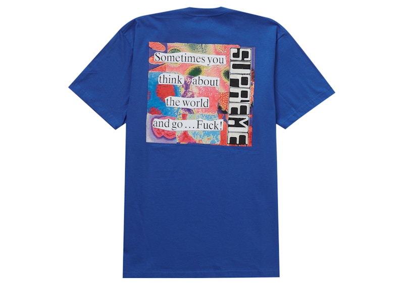 Supreme Static Tee Royal Blauw
