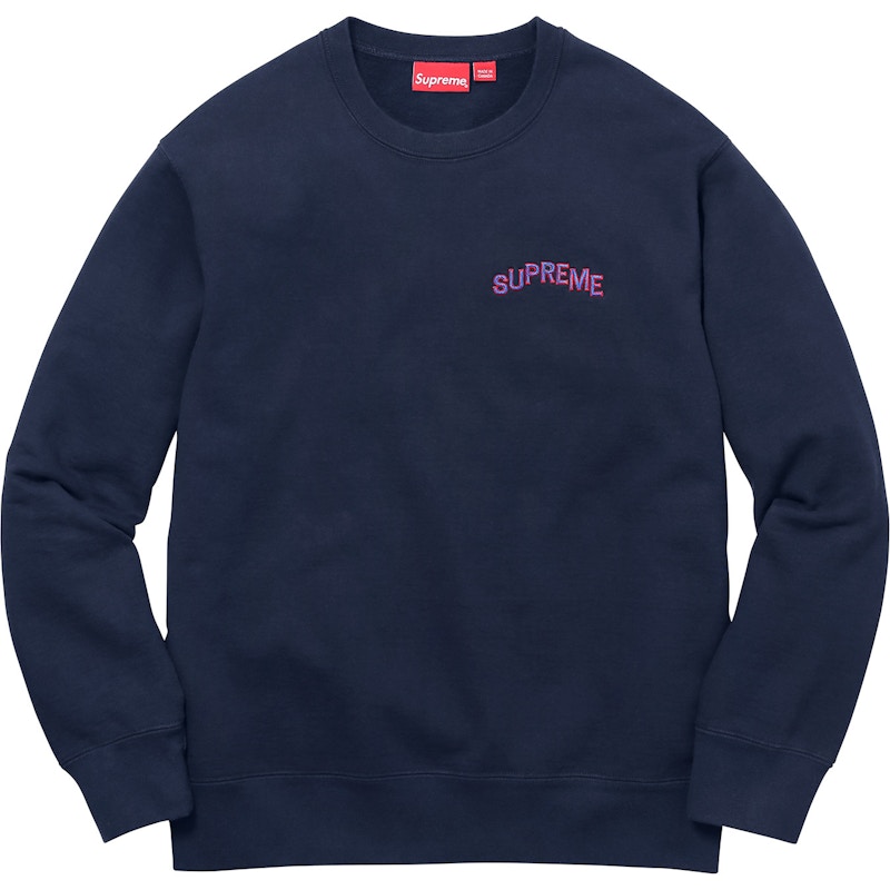 Supreme Step Arc Crewneck Blauw