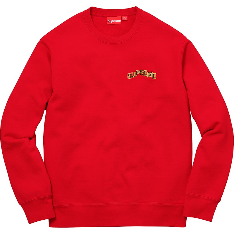 Supreme Step Arc Crewneck Rood