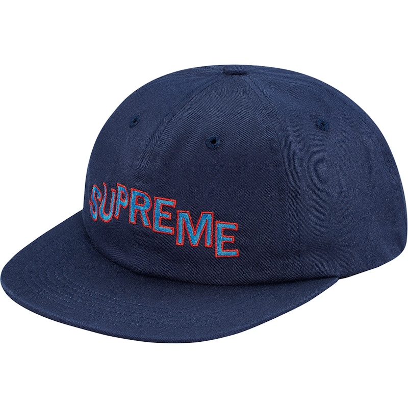 Supreme Stepped Arc 6-Panel Blauw