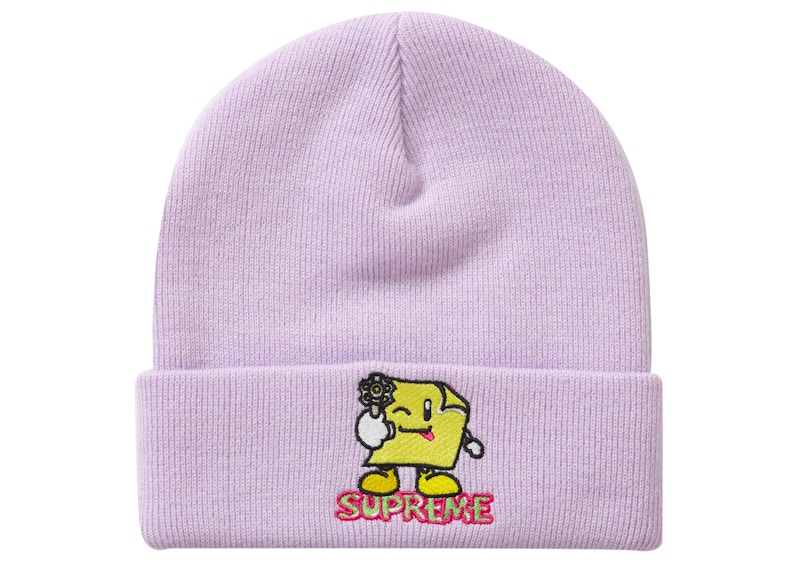 Supreme Sticky Note Beanie Lavender