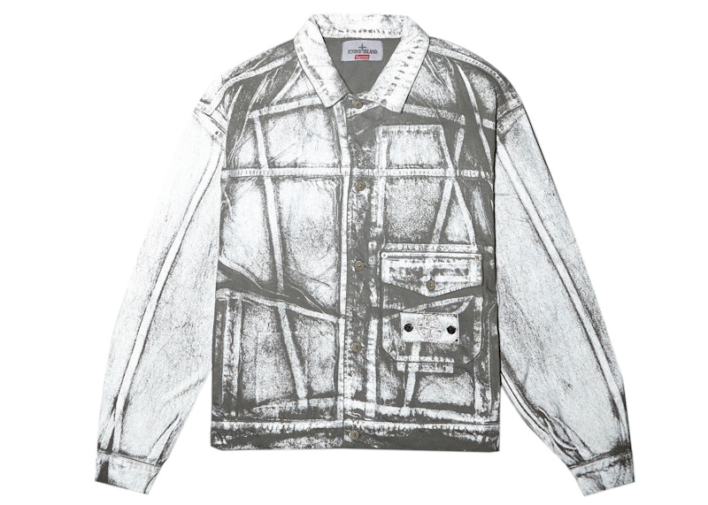 Supreme Stone Island Trucker Jacket Reflective