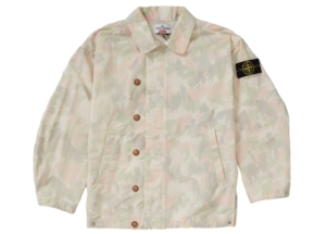 Supreme Stone Island Reactive Ice Camo Ripstop Jacket Tan