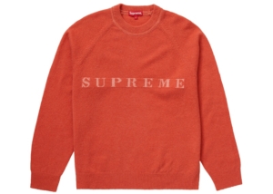 Supreme Stone Washed Sweater Rood