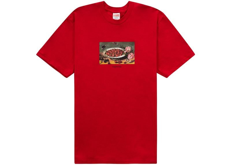 Supreme Strawberries Tee Rood