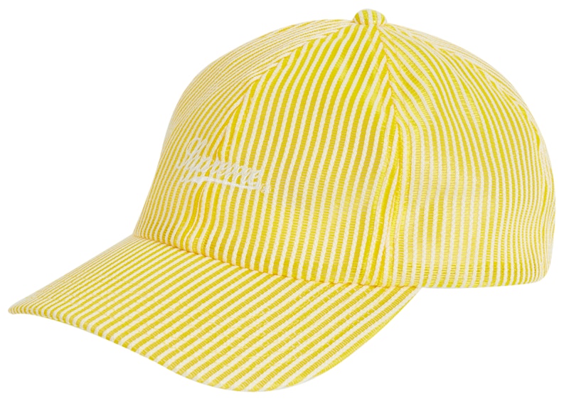 Supreme Stripe Mesh 6-Panel Geel