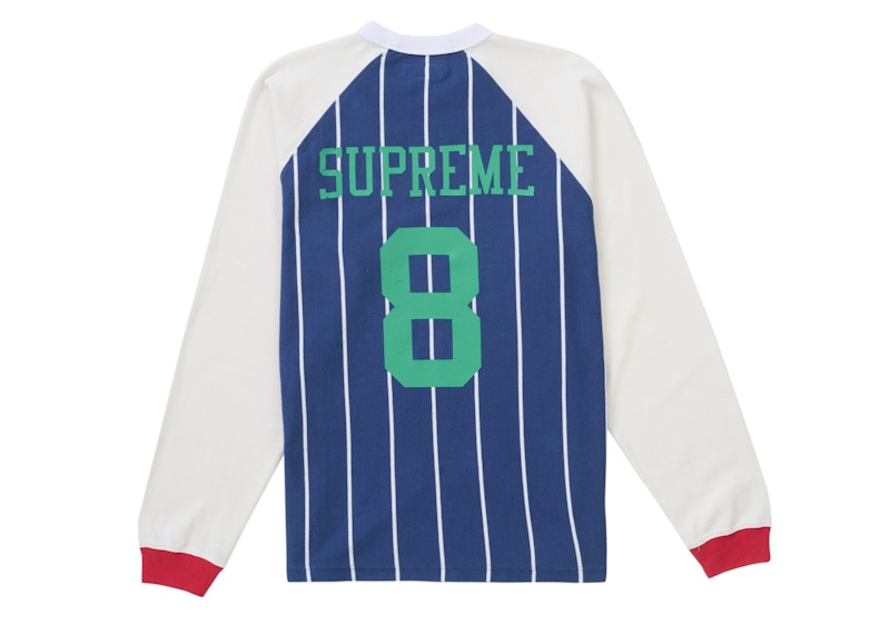 Supreme Stripe Raglan L/ Top Blauw