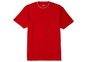 Supreme Stripe Rib Waffle Top Rood