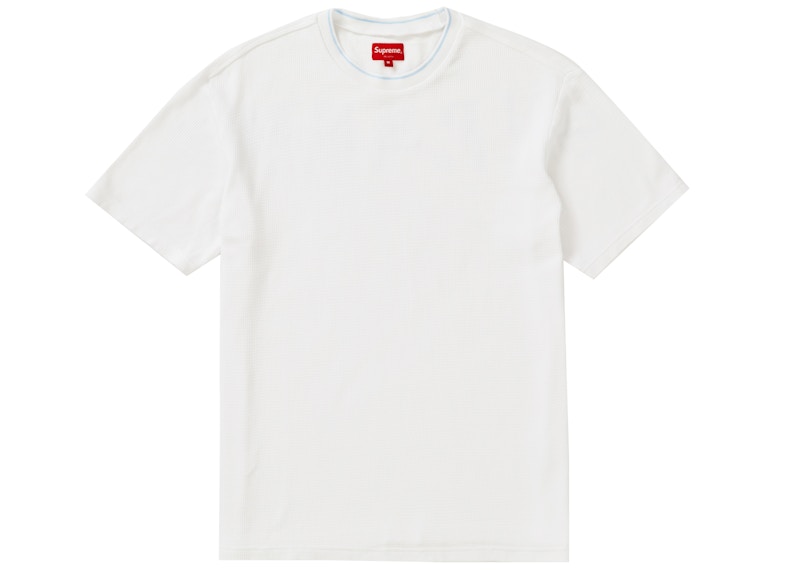 Supreme Stripe Rib Waffle Top Wit