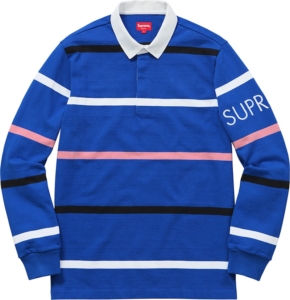 Supreme Striped Rugby Royal Blauw