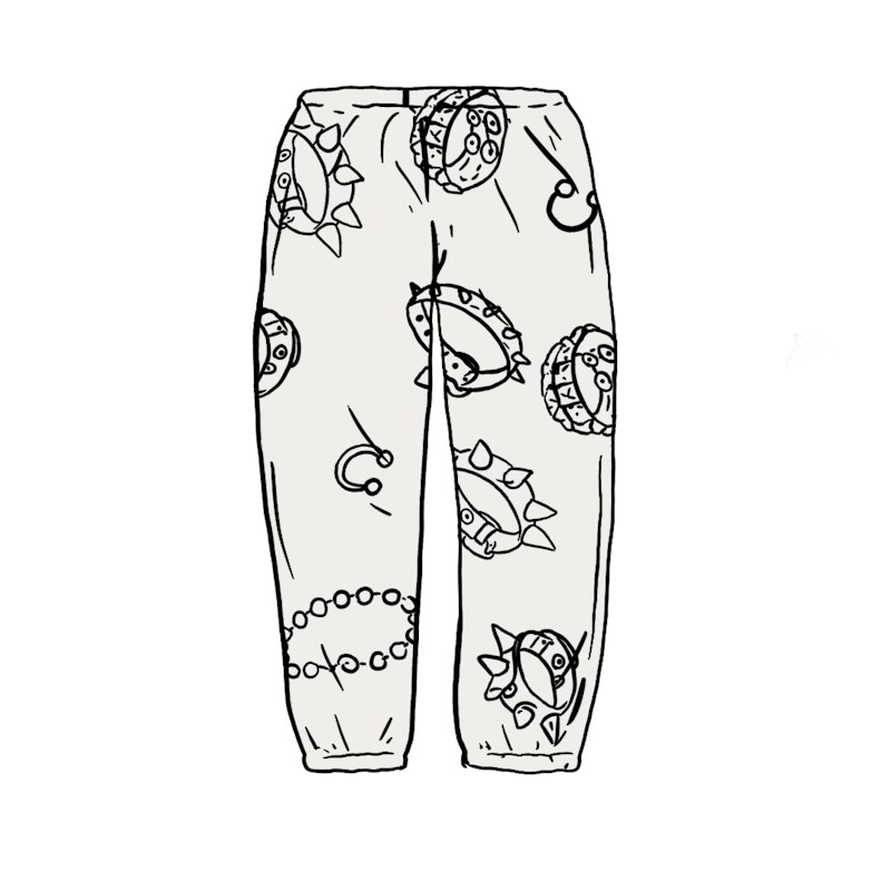 Supreme Studded Collars Sweatpant Wit