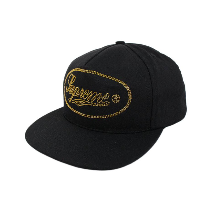 Supreme Studded Script Logo 5-Panel Zwart