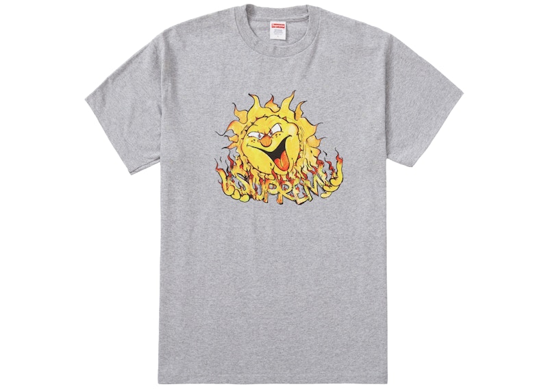Supreme Sun Tee Heather Grijs