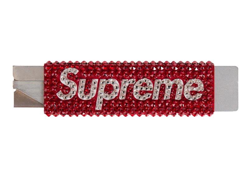 Supreme Swarovski Crystal Box Cutter Rood