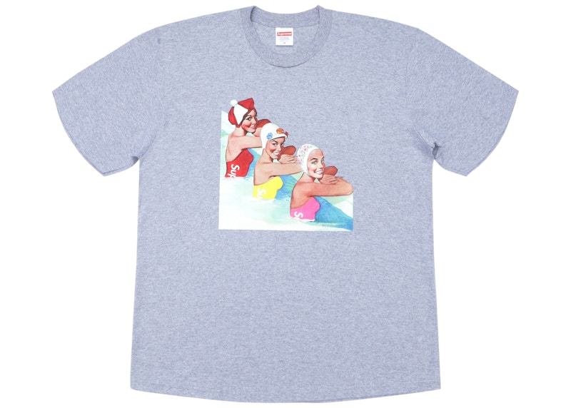 Supreme Swimmers Tee Heather Grijs