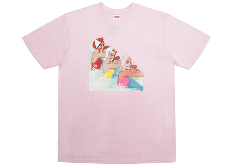 Supreme Swimmers Tee Light Roze