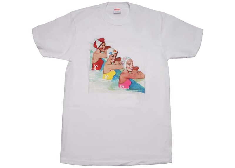 Supreme Swimmers Tee Wit