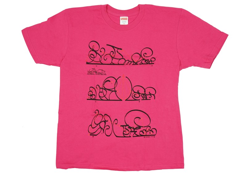 Supreme System Tee Dark Roze