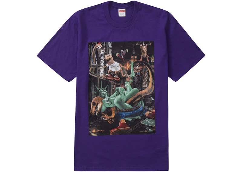 Supreme T-Rex Tee Paars