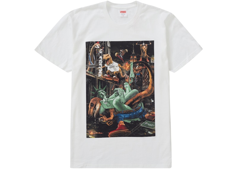 Supreme T-Rex Tee Wit