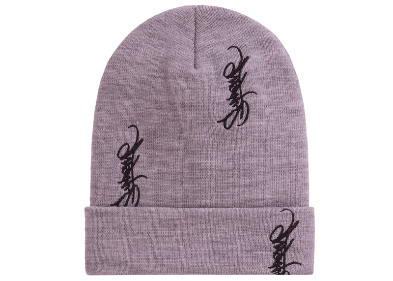 Supreme Tag Beanie Heather Grijs